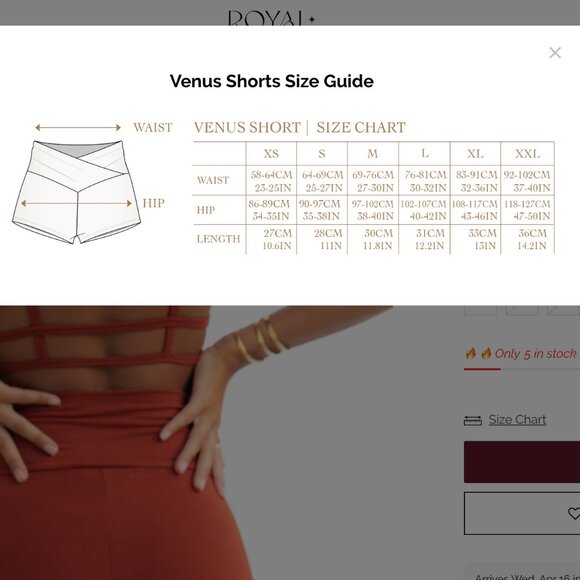 Royal Codes Yoga Shorts, Small - Picture 5 of 7